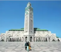  ?? Fadel Senna / AFP ?? The stunning Hassan II Mosque in Casablanca, Morocco, has the world’s tallest minaret.