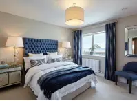  ??  ?? Top, the new Marina Village at Greystones will add 158 houses and 200 apartments; middle, open plan living with Siemens appliances as standard; showhouse bedroom and corner site.