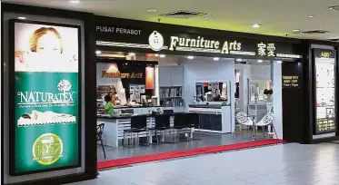  ??  ?? The Megamal Pinang branch in Prai is dubbed the Furniture City for its sheer space.