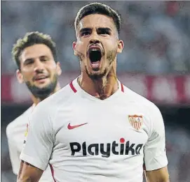  ?? FOTO: AP ?? André Silva está en un momento de forma excepciona­l con el Sevilla