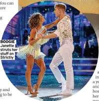  ?? ?? BOOGIE Janette struts her stuff on
Strictly