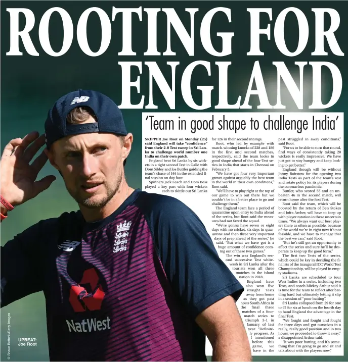  ??  ?? UPBEAT: Joe Root