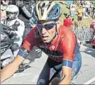  ?? FOTO: AP ?? Nibali en Alpe d’Huez