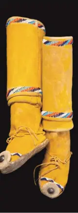  ??  ?? 1. Havasupai burden basket, 23½ x 18"
2. Apache boots, 12½ x 9"