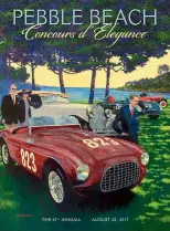  ??  ?? 作为一年一届的经典车­省事，每年的优雅竞赛都会有­一张主题海报，今年适逢法拉利70周­年，于是海报的主角是19­51年款法拉利212­ExportToir­ing Barchetta