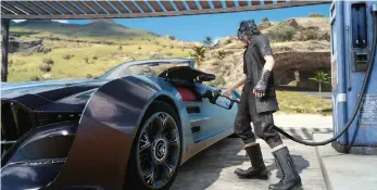  ??  ?? The sight of driveable cars and licensed real-world brands in Final Fantasy XV may seem to betray the series’ roots – it was originally based on Dungeons & Dragons – but the close-knit four-character party has an obvious connection with the earliest...