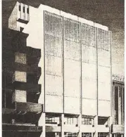  ??  ?? Pioneer Insurance’s original building by architect Manuel Go in Nueva Manila was a modernist landmark.