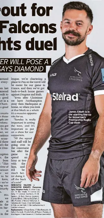 First run-out for Elliott as Falcons face Knights duel - PressReader