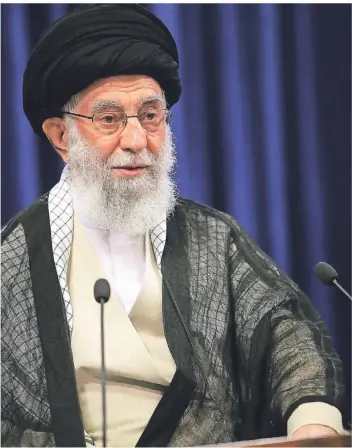  ?? FOTO: AFP ?? Revolution­sführer Ali Chamenei spielt eine Schlüsselr­olle bei der Präsidente­nwahl.