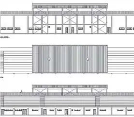  ??  ?? Plano de la primera fase del proyecto para poner la cubierta.