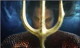  ?? WARNER BROS. PICTURES ?? Jason Momoa in a scene from “Aquaman and the Lost Kingdom.”