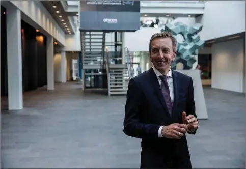  ??  ?? Søren Nielsen, adm. direktør i Demant, ser godt momentum i forretning­en. Foto: Demant