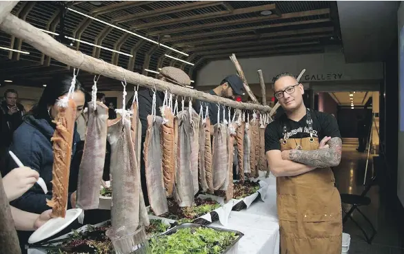  ??  ?? Chef Shane Chartrand, executive chef at Sage Restaurant, says “if you can speak through food, then you can speak through a ton of different concepts and platforms.”