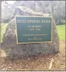  ??  ?? The park dedicated to Zisson’s memory will be dedicated Tuesday.