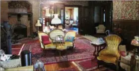  ?? SUBMITTED PHOTO ?? One of the many ornate rooms inside Brooke Mansion decorated with antique furniture and fixtures.