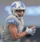  ?? MATTHEW EMMONS/USA TODAY SPORTS ?? Lions wide receiver Golden Tate is headed east to play for the Eagles.