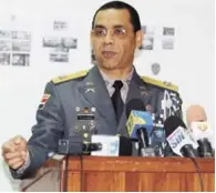  ?? LISTÍN DIARIO ?? Atención. El vocero de la Policía Nacional, general Nelson Rosario, destacó el interés de uniformada de mantener orden.