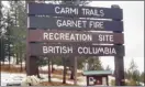  ?? Herald file photo ?? Trails in the Carmi Mountain area are at risk of being closed due to logging, says a group of recreation­al users that’s fighting back.