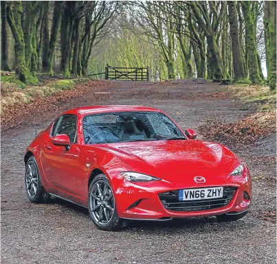  ??  ?? The Mazda MX-5 RF.