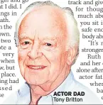  ??  ?? ACTOR DAD Tony Britton