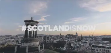  ??  ?? 0 The Scotland is Now video advert included classic tourist sites – and baby boxes