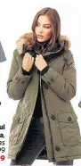  ??  ?? HER: Brave Soul Jacobs faux fur parka, mandmdirec­t.com, was £98.99, now £49.99
SAVE: £49.99