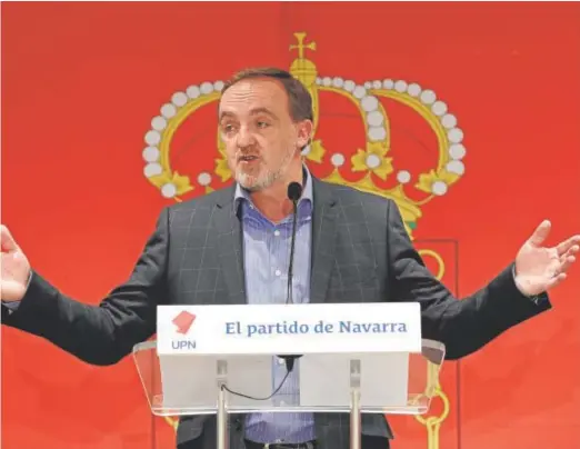  ?? // EFE ?? El presidente de UPN, Javier Esparza