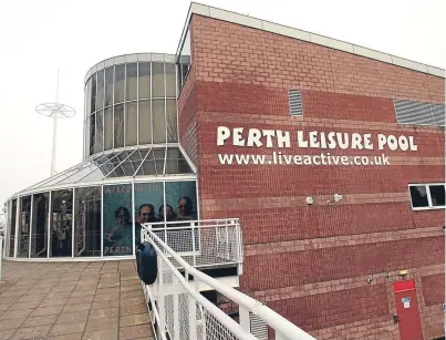  ?? Picture: John Stevenson. ?? Perth Leisure Pool will be shut for a week at the end of October so the £150,000 refurbishm­ent can take place.