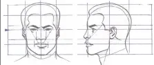  ??  ?? Referring to model sheets helps an artist to maintain a character’s design across the course of a comic strip.