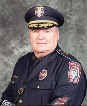  ?? Contribute­d photo ?? Brookfield Police Chief James “Jay” Purcell will retire after 38 years at the department on Jan. 31.