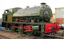  ?? YORKTOWN MEDIA ?? Peckett ‘OQ’ No. 2150 Mardy Monster stands on display at the National Railway Museum on June 5, 2012.