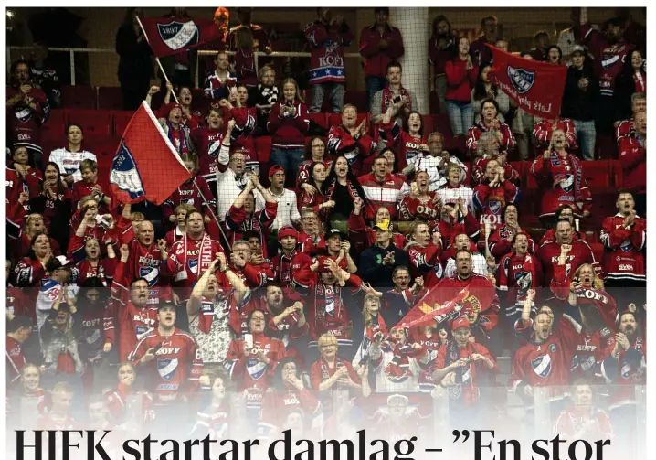  ??  ?? ■■ IFK-fansen får i framtiden också sjunga och jubla för sina damer.
FOTO: LEHTIKUVA/MARKKU ULANDER