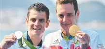  ??  ?? Britain's Alistair Brownlee (right) and his brother Jonathan.