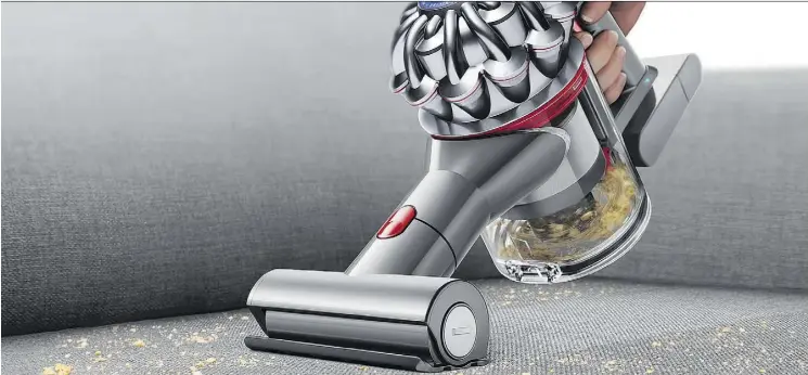  ?? DYSON ?? V7 Trigger ($299.99, canadianti­re.ca) has good suction and a lever that you pull up to empty the bin.