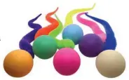  ?? ?? These fun Wiggly Ball toys
from Dezi & Roo mimic live prey thanks to fuzzy tails that wiggle and curl and balls that bounce, rattle, and roll, providing your cat with a simple but highly addictive playtime toy! deziroo.com