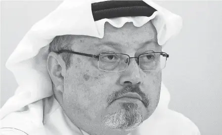  ?? 2014 PHOTO BY MOHAMMED AL-SHAIKH, AFP/GETTY IMAGES ?? Veteran journalist Jamal Khashoggi had gone missing after visiting the kingdom’s consulate in Istanbul on Oct. 2.
