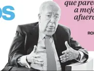  ??  ?? ROBERTO DE ANDRACA Ex presidente de CAP PÁG.18
“Estamos enfrentand­o un año que pareciera que va a mejorar mucho, afuera y adentro”