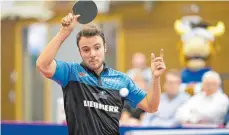  ?? FOTO: ARCHIV ?? Simon Gauzy ist mit den TTF Liebherr Ochsenhaus­en am Sonntag in Düsseldorf zu Gast. Gauzy konnte zuletzt drei Mal in Serie gegen Timo Boll gewinnen.