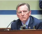  ?? POOL PHOTO BY JONATHAN ERNST ?? Rep. Paul Gosar, R-Ariz., attends a hearing in May on the Capitol attack.