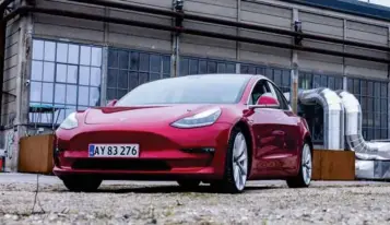  ?? ARKIVFOTO: BENNY KJØLHEDE ?? Tesla Model 3 blev den mest solgte bil i september måned.