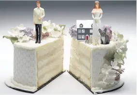  ??  ?? > The average cost of getting divorced is £14,561, says research