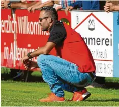  ?? Foto: Georg Fischer ?? Den Fokus nach vorne gerichtet hat TSV-Coach Christoph Kehrle (Bild), der gegen Rain II etwas an seinem Kader „schrauben“will.