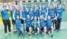  ?? FOTO: HG ?? Sie haben sich souverän den Titel gesichert: Die D-Jugend-Handballer­innen der HG Aalen/Wasseralfi­ngen.