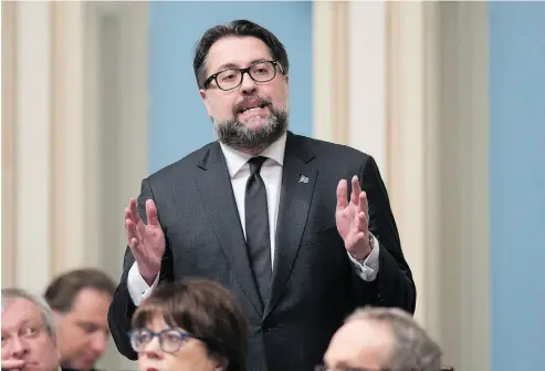  ?? JACQUES BOISSINOT / THE CANADIAN PRESS ?? Quebec Environmen­t Minister David Heurtel has ordered a review under the province’s Environmen­tal Quality Act.