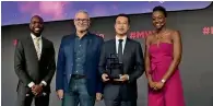  ?? — Supplied photo ?? Huawei Consumer Business Group received an award from the MWC 2019 organiser GSMA in Barcelona.