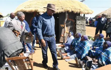  ?? ?? President Masisi stressed the importance of using water resources and cultural heritage to create tourism hubs in other villages