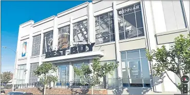  ?? GOOGLE MAPS ?? Best Buy may seek to remain entrenched in its current high-profile spot on Santana Row. The retailer has two five-year options that could extend the lease until early 2029.