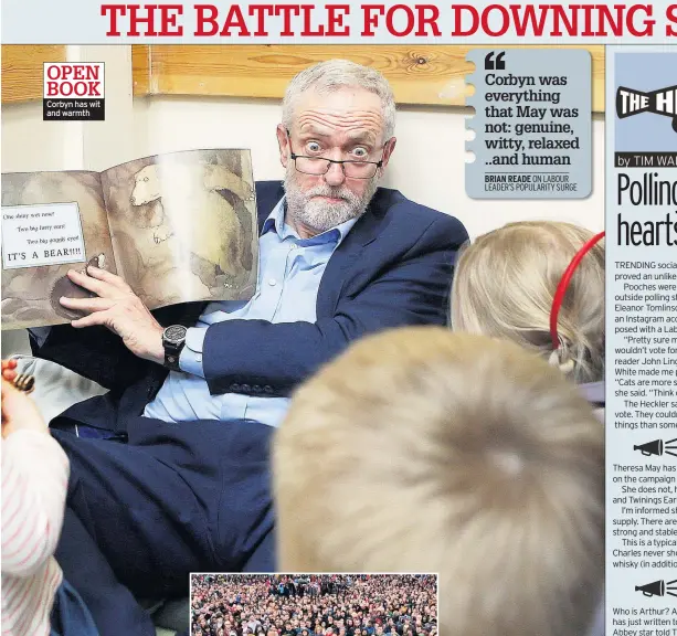  ??  ?? Corbyn has wit and warmth OPEN BOOK