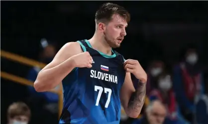  ?? Photograph: Aris Messinis/AFP/Getty Images ?? Slovenia’s Luka Dončić scored a game-high 48 points in Slovenia’s group-stage win over Argentina on Monday at the Saitama Super Arena in Saitama.