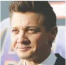  ??  ?? Jeremy Renner